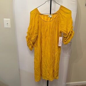 Chic Yellow Midi Dress for Effortless Elegance